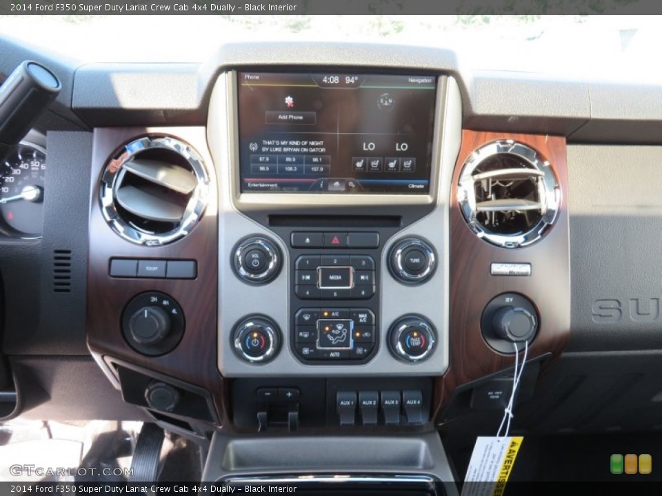 Black Interior Controls for the 2014 Ford F350 Super Duty Lariat Crew Cab 4x4 Dually #86243081