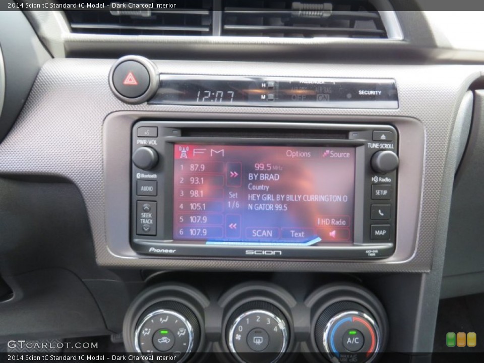 Dark Charcoal Interior Controls for the 2014 Scion tC  #86243852