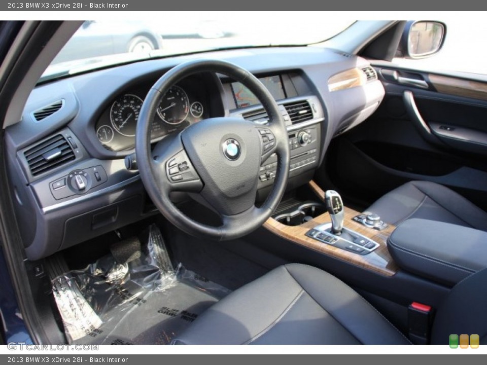 Black 2013 BMW X3 Interiors