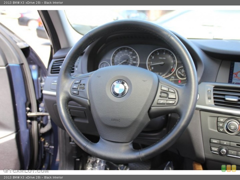 Black Interior Steering Wheel for the 2013 BMW X3 xDrive 28i #86244557