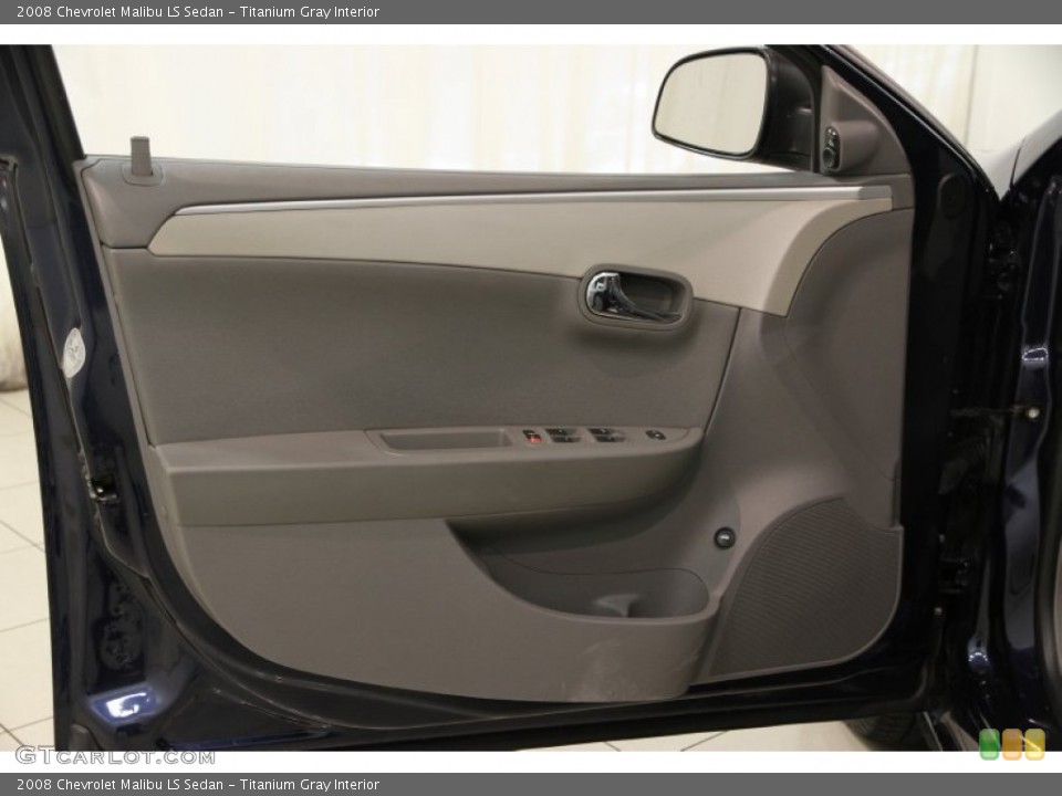 Titanium Gray Interior Door Panel for the 2008 Chevrolet Malibu LS Sedan #86246333