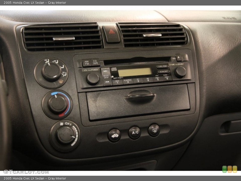 Gray Interior Controls for the 2005 Honda Civic LX Sedan #86247134