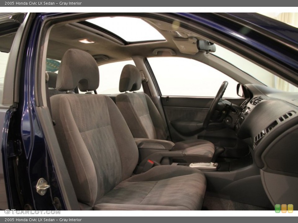 Gray Interior Front Seat for the 2005 Honda Civic LX Sedan #86247167