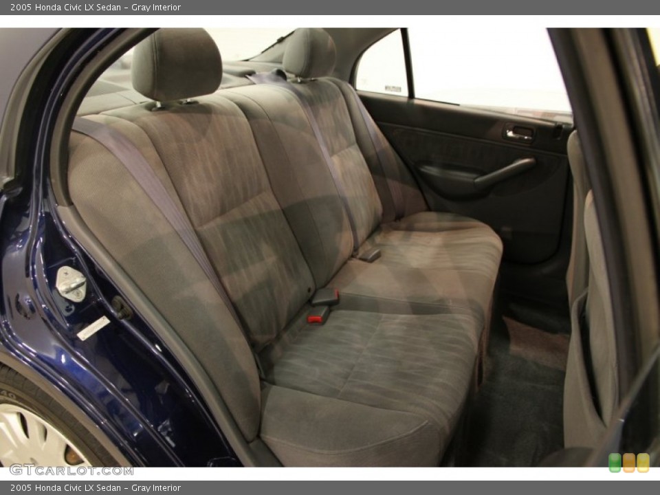 Gray Interior Rear Seat for the 2005 Honda Civic LX Sedan #86247185