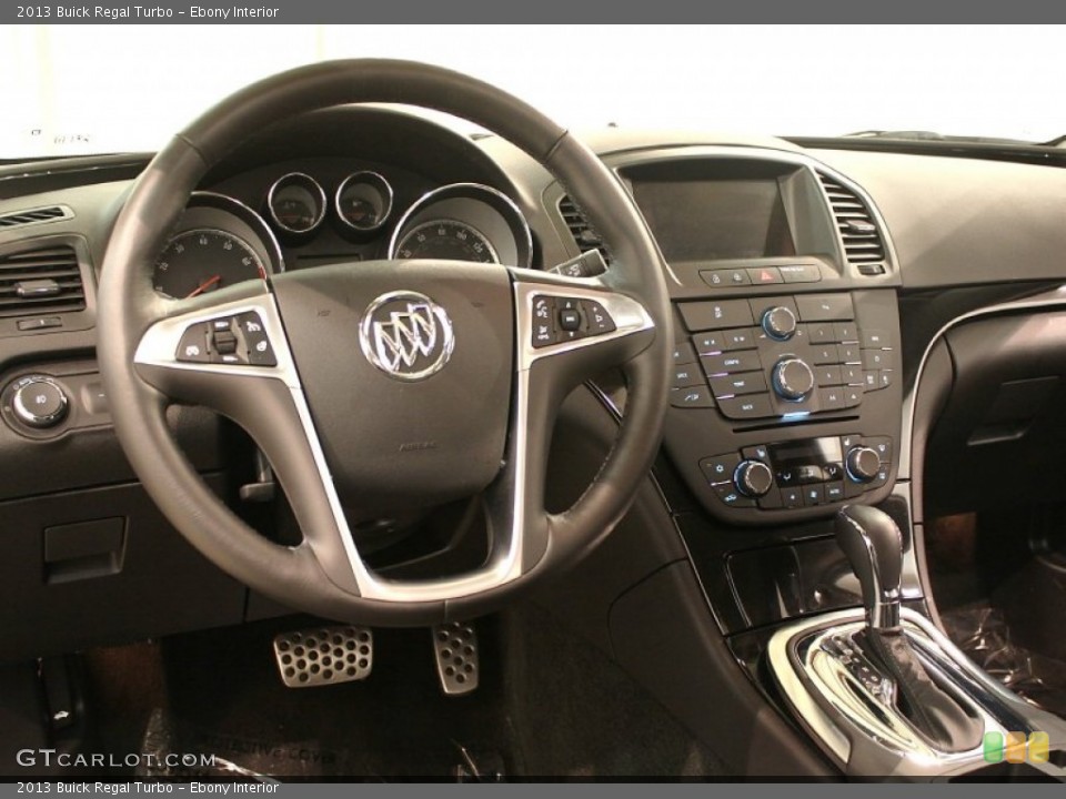 Ebony Interior Steering Wheel for the 2013 Buick Regal Turbo #86249252