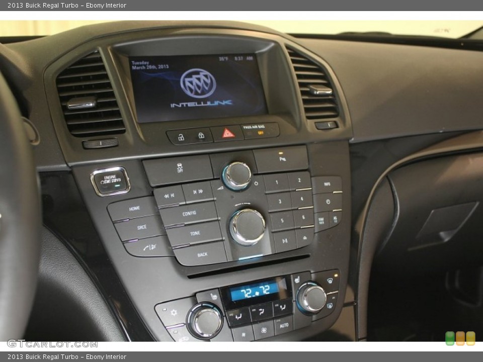 Ebony Interior Controls for the 2013 Buick Regal Turbo #86249315