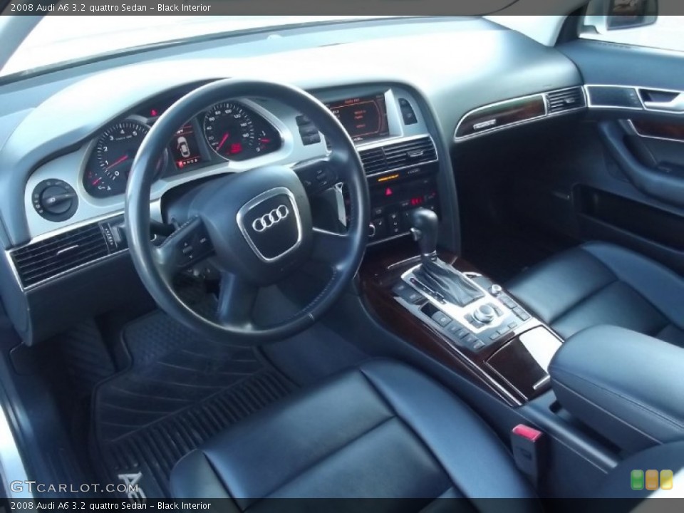 Black 2008 Audi A6 Interiors