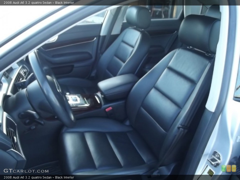 Black Interior Front Seat for the 2008 Audi A6 3.2 quattro Sedan #86251583