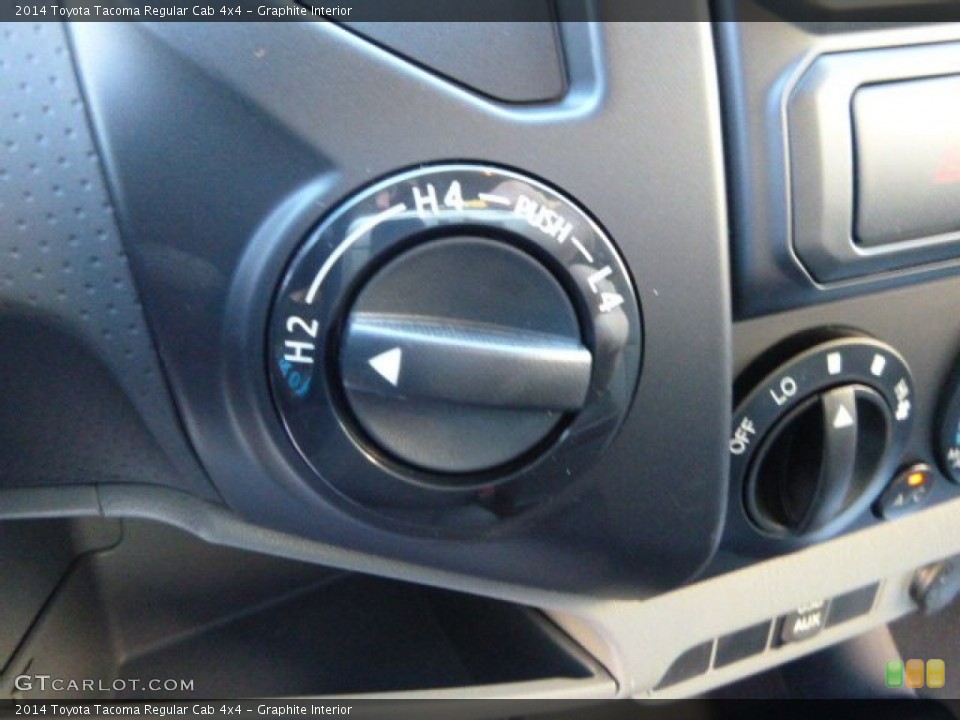 Graphite Interior Controls for the 2014 Toyota Tacoma Regular Cab 4x4 #86252186