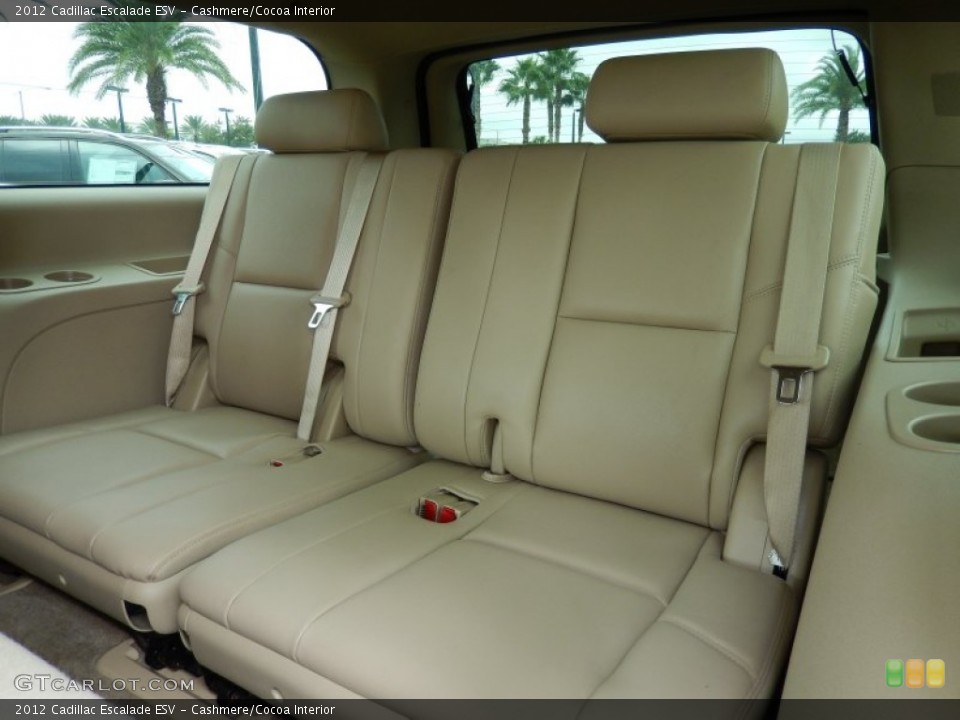 Cashmere/Cocoa Interior Rear Seat for the 2012 Cadillac Escalade ESV #86255036