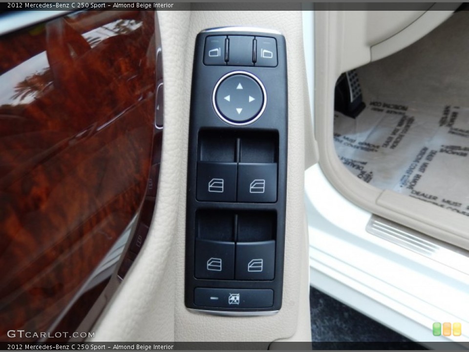 Almond Beige Interior Controls for the 2012 Mercedes-Benz C 250 Sport #86255483