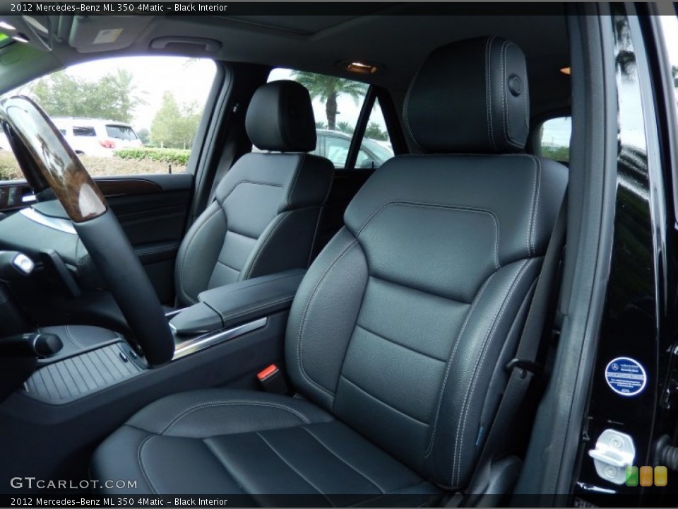 Black Interior Front Seat for the 2012 Mercedes-Benz ML 350 4Matic #86255985