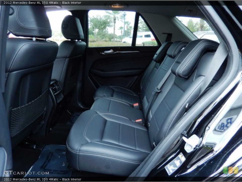 Black Interior Rear Seat for the 2012 Mercedes-Benz ML 350 4Matic #86256020
