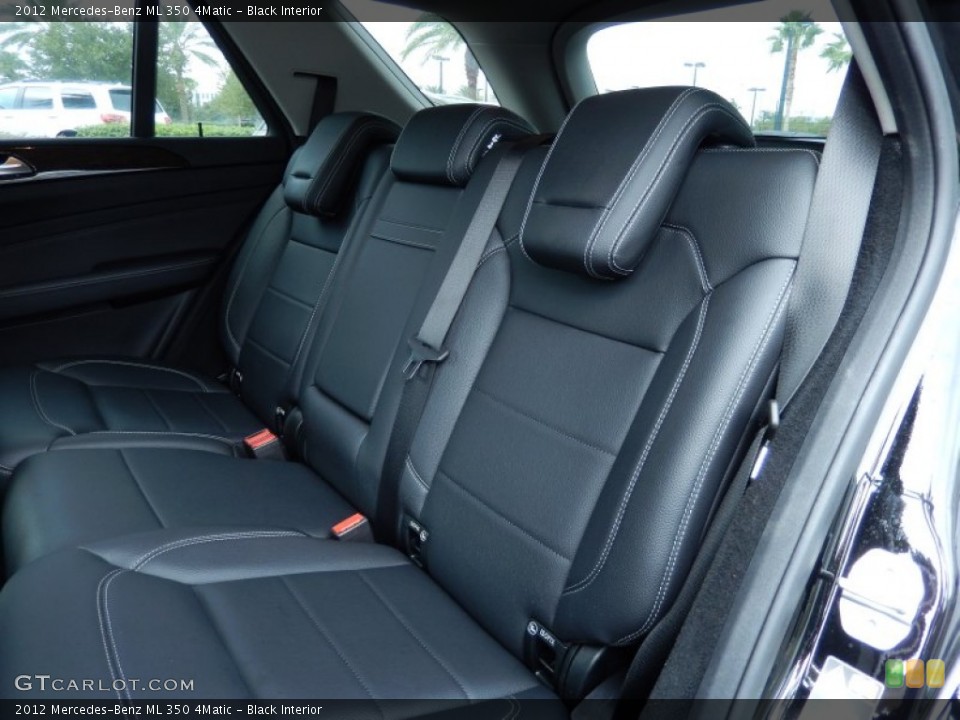 Black Interior Rear Seat for the 2012 Mercedes-Benz ML 350 4Matic #86256038