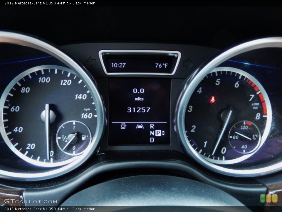Black Interior Gauges for the 2012 Mercedes-Benz ML 350 4Matic #86256143