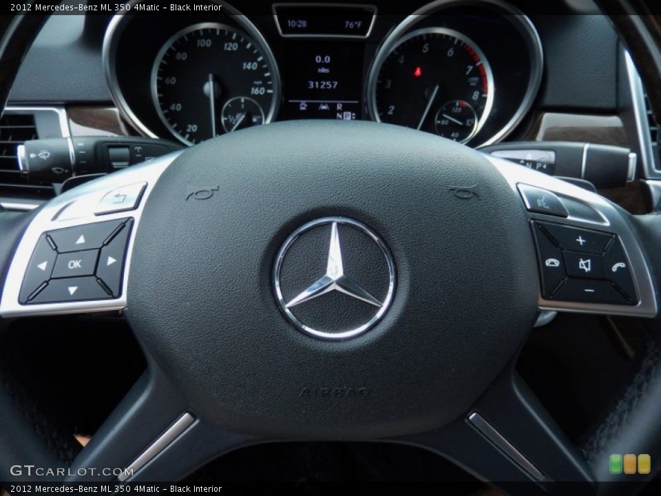 Black Interior Controls for the 2012 Mercedes-Benz ML 350 4Matic #86256209