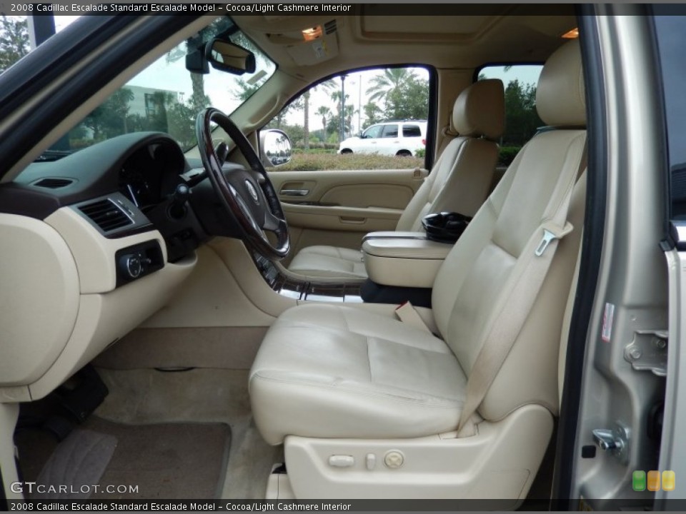 Cocoa/Light Cashmere Interior Front Seat for the 2008 Cadillac Escalade  #86256959