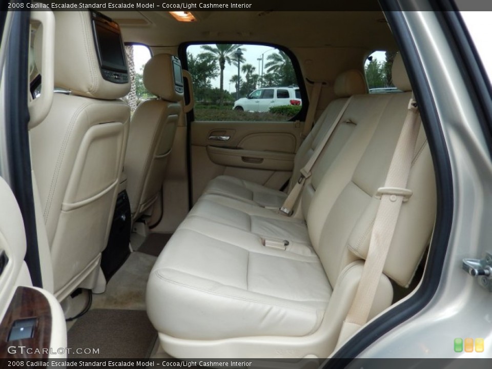 Cocoa/Light Cashmere Interior Rear Seat for the 2008 Cadillac Escalade  #86257001