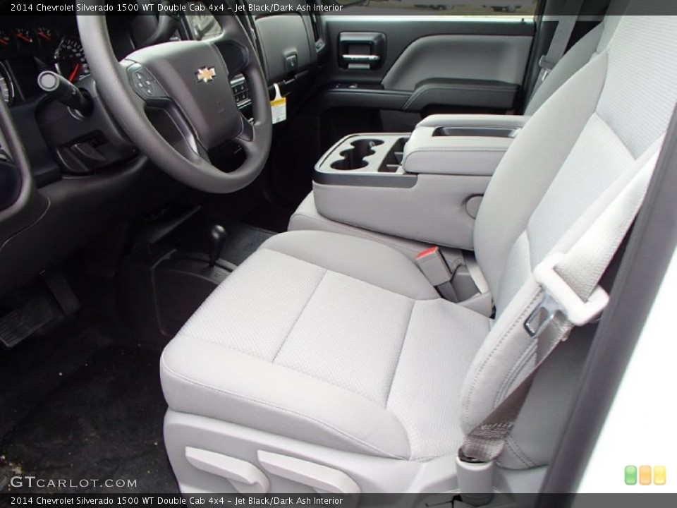 Jet Black/Dark Ash Interior Front Seat for the 2014 Chevrolet Silverado 1500 WT Double Cab 4x4 #86257418