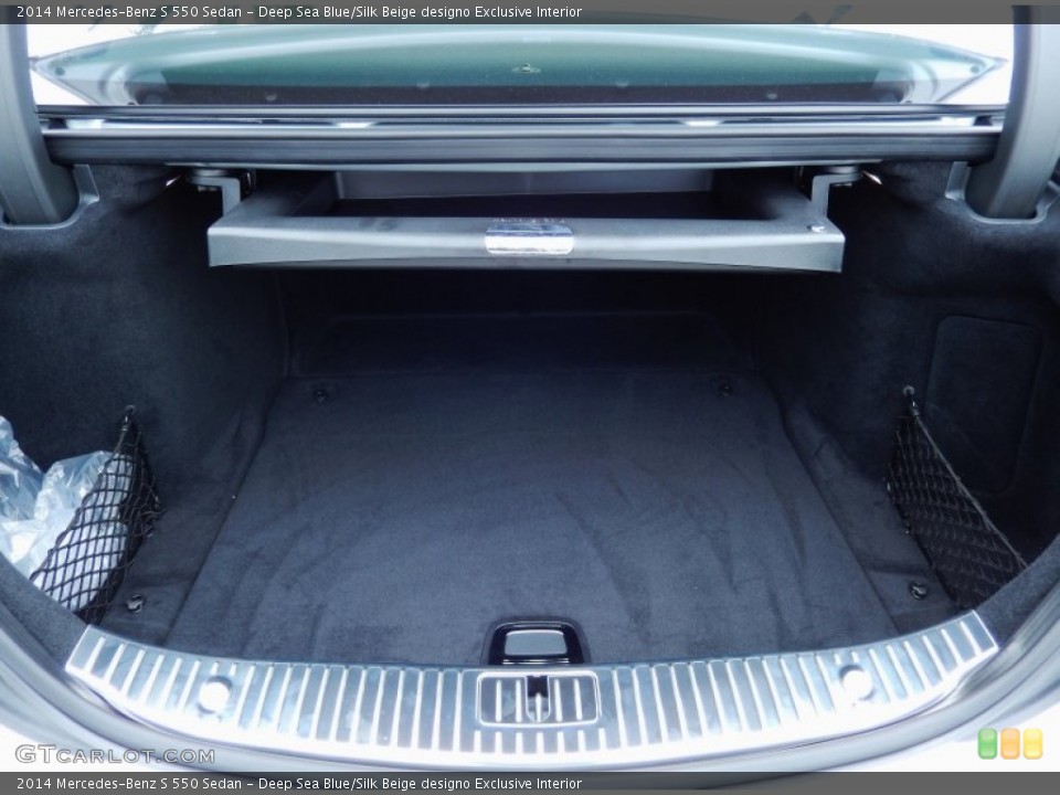 Deep Sea Blue/Silk Beige designo Exclusive Interior Trunk for the 2014 Mercedes-Benz S 550 Sedan #86257631