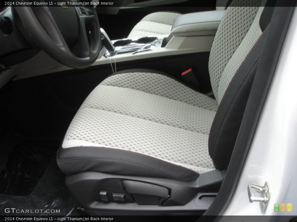 Light Titanium/Jet Black Interior Front Seat for the 2014 Chevrolet Equinox LS #86258404