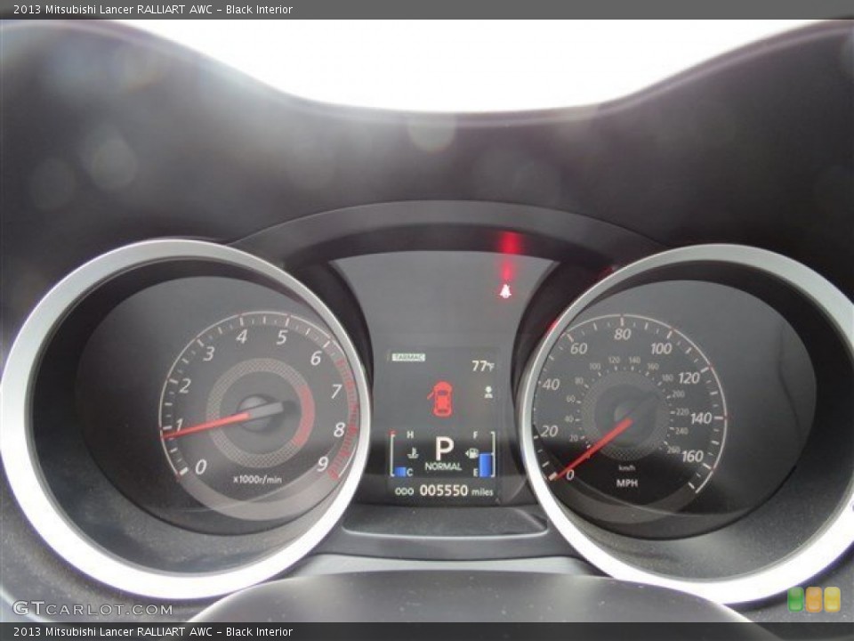 Black Interior Gauges for the 2013 Mitsubishi Lancer RALLIART AWC #86261147
