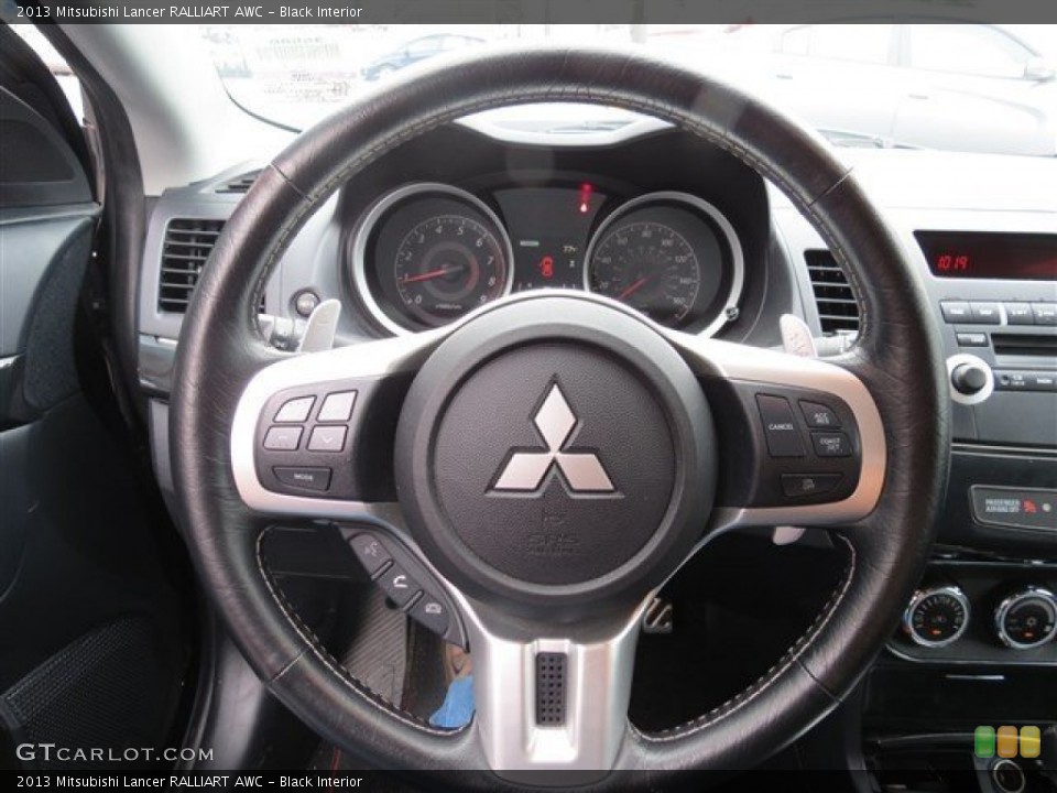 Black Interior Steering Wheel for the 2013 Mitsubishi Lancer RALLIART AWC #86261168