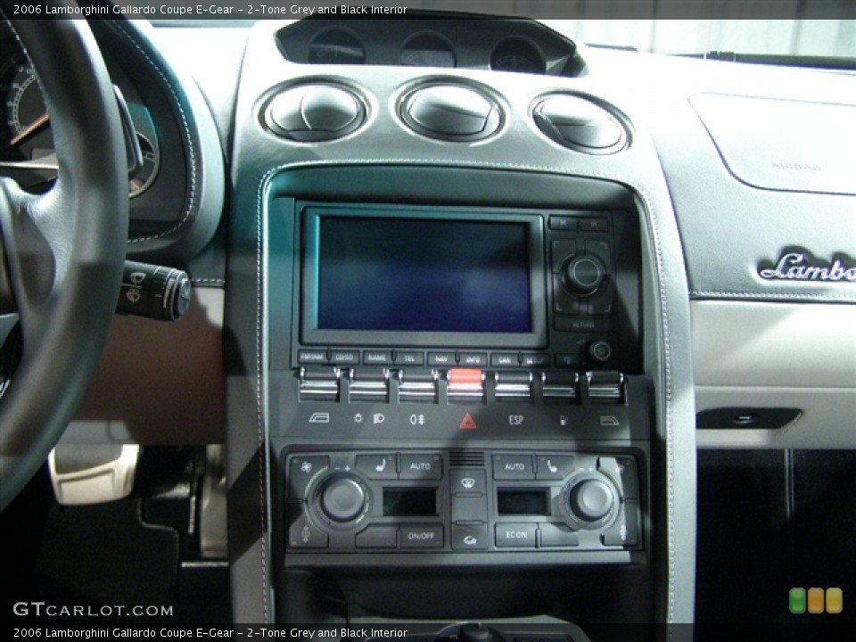 2-Tone Grey and Black Interior Controls for the 2006 Lamborghini Gallardo Coupe E-Gear #86263