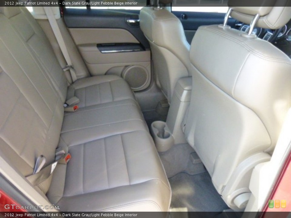 Dark Slate Gray/Light Pebble Beige Interior Rear Seat for the 2012 Jeep Patriot Limited 4x4 #86267579