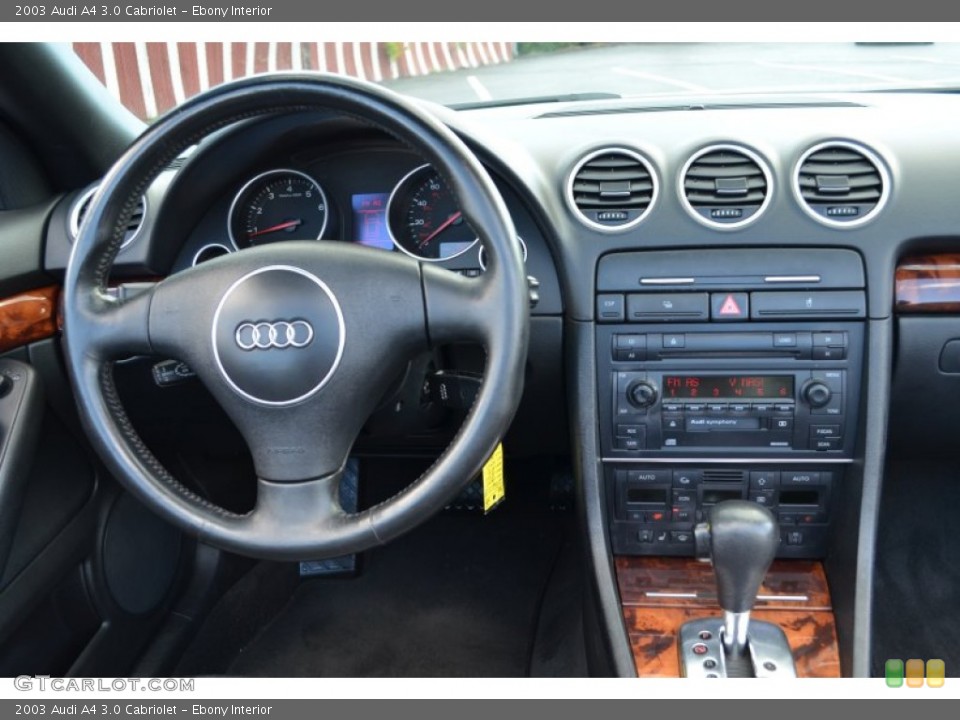 Ebony Interior Dashboard for the 2003 Audi A4 3.0 Cabriolet #86268335