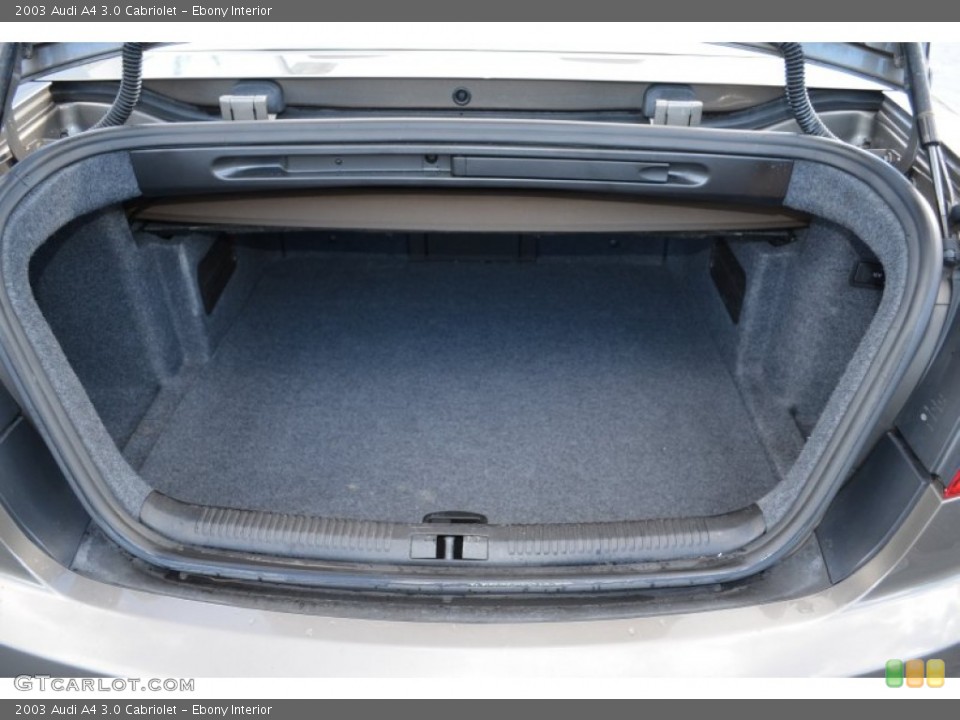 Ebony Interior Trunk for the 2003 Audi A4 3.0 Cabriolet #86268524
