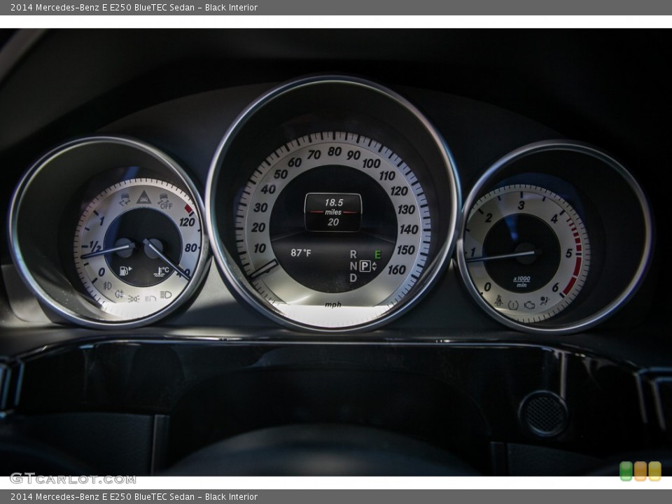 Black Interior Gauges for the 2014 Mercedes-Benz E E250 BlueTEC Sedan #86269472
