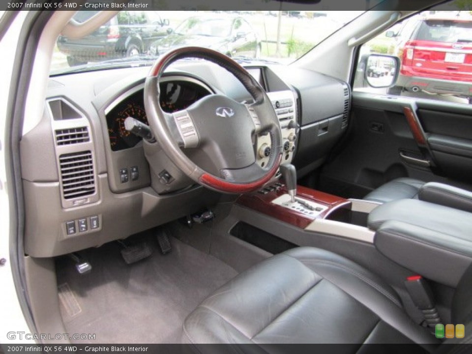 Graphite Black Interior Photo for the 2007 Infiniti QX 56 4WD #86269766