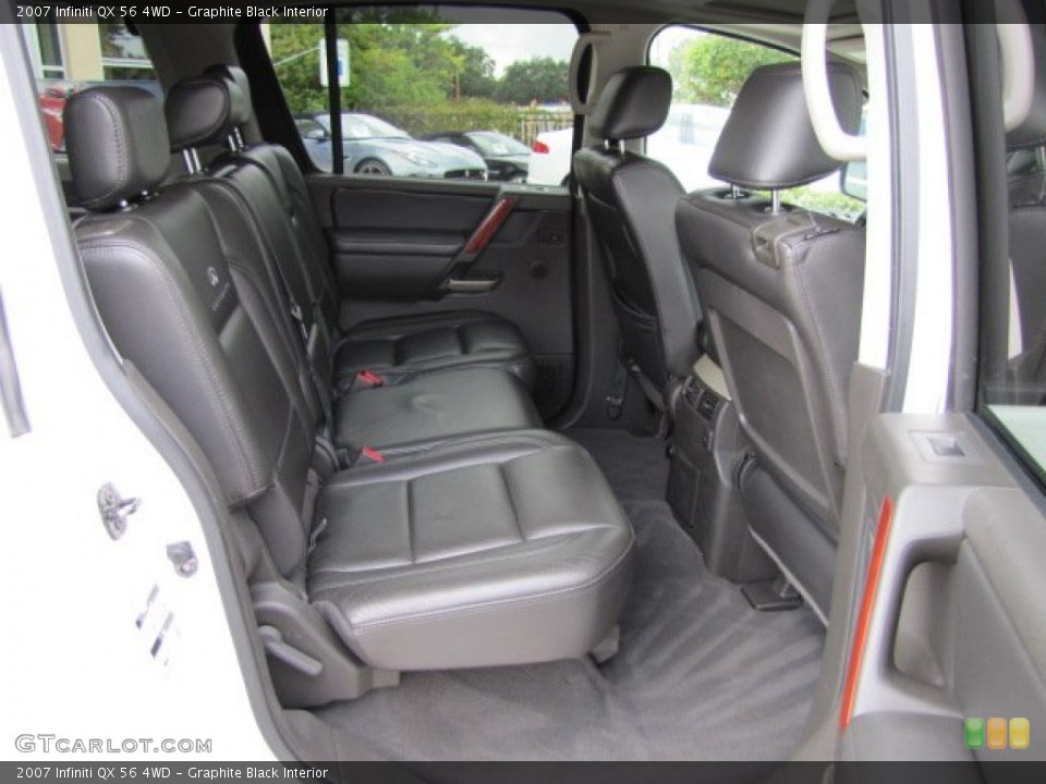 Graphite Black Interior Rear Seat for the 2007 Infiniti QX 56 4WD #86270201