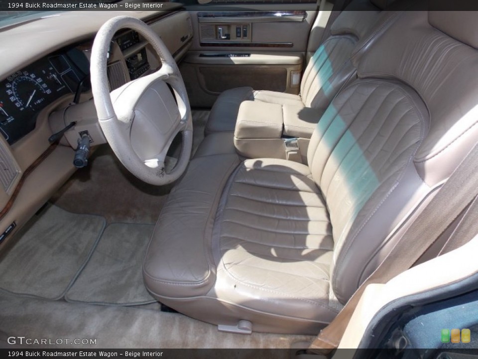 Beige Interior Front Seat for the 1994 Buick Roadmaster Estate Wagon #86270849