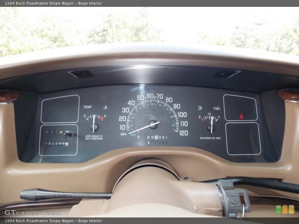 Beige Interior Gauges for the 1994 Buick Roadmaster Estate Wagon #86271464