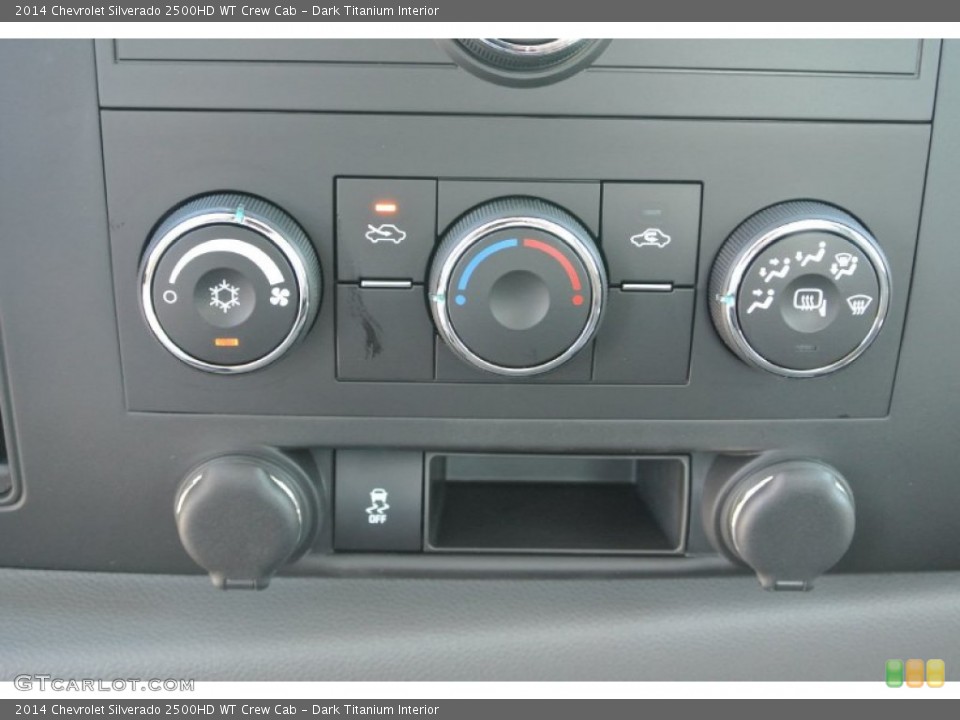 Dark Titanium Interior Controls for the 2014 Chevrolet Silverado 2500HD WT Crew Cab #86272478