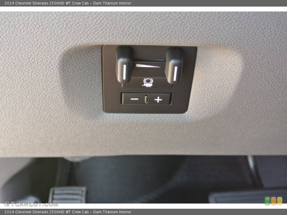 Dark Titanium Interior Controls for the 2014 Chevrolet Silverado 2500HD WT Crew Cab #86272547