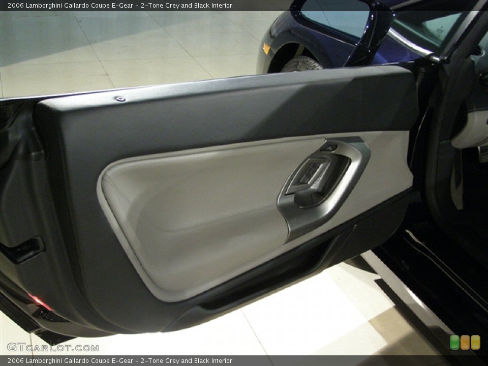 2-Tone Grey and Black Interior Door Panel for the 2006 Lamborghini Gallardo Coupe E-Gear #86275
