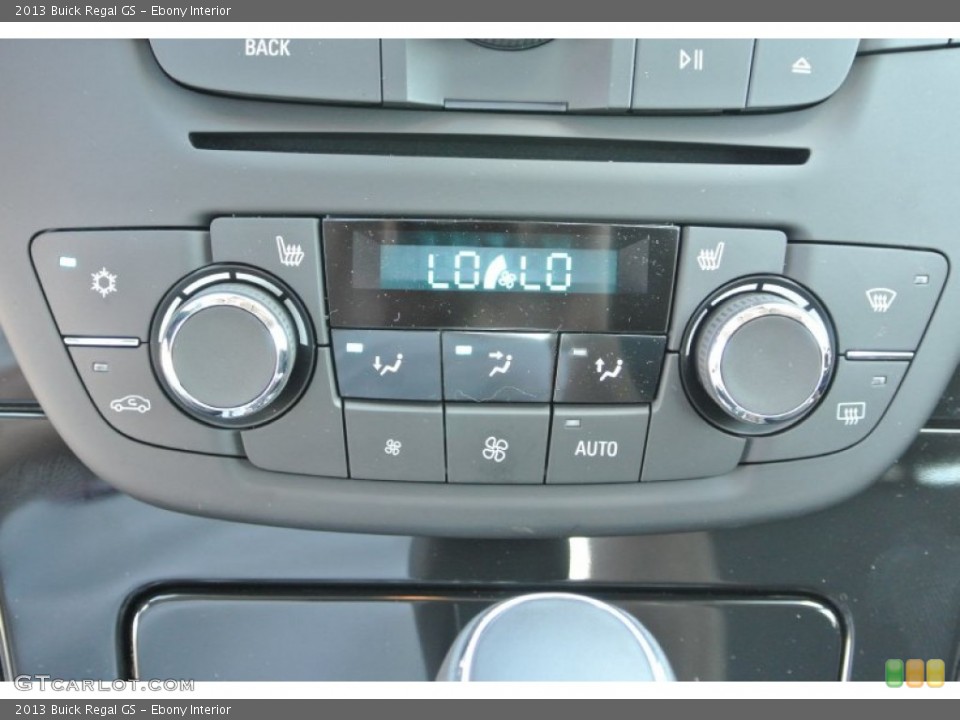 Ebony Interior Controls for the 2013 Buick Regal GS #86277773