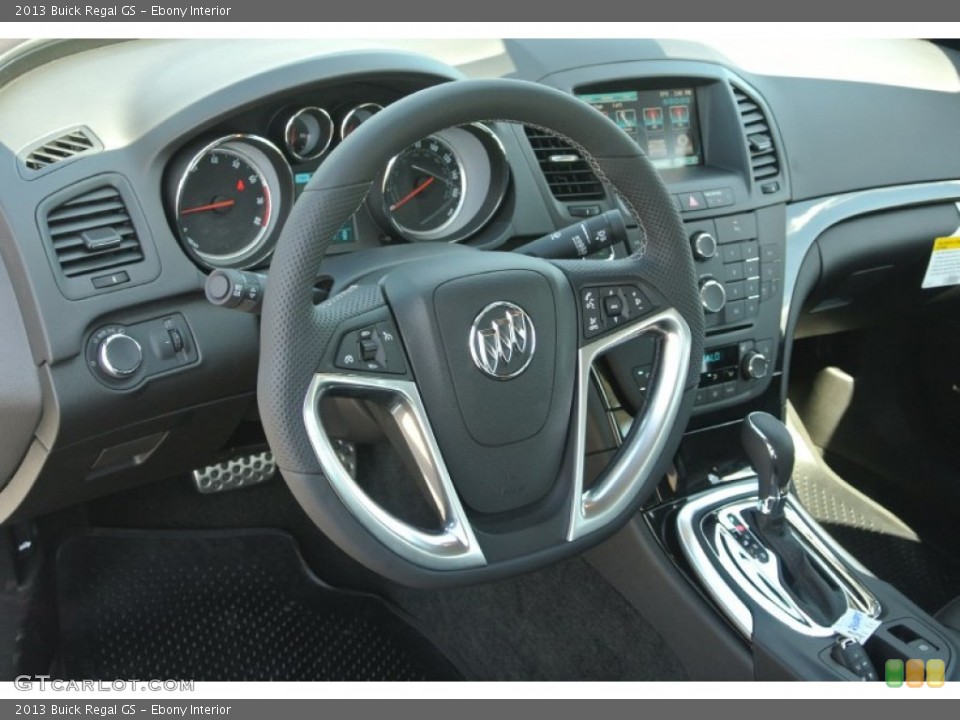 Ebony Interior Steering Wheel for the 2013 Buick Regal GS #86277974