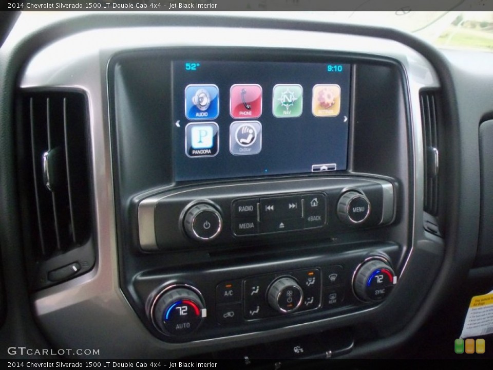 Jet Black Interior Controls for the 2014 Chevrolet Silverado 1500 LT Double Cab 4x4 #86279129