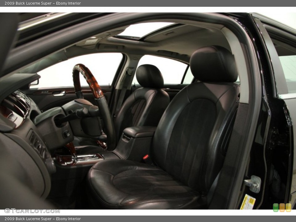 Ebony Interior Front Seat for the 2009 Buick Lucerne Super #86285055
