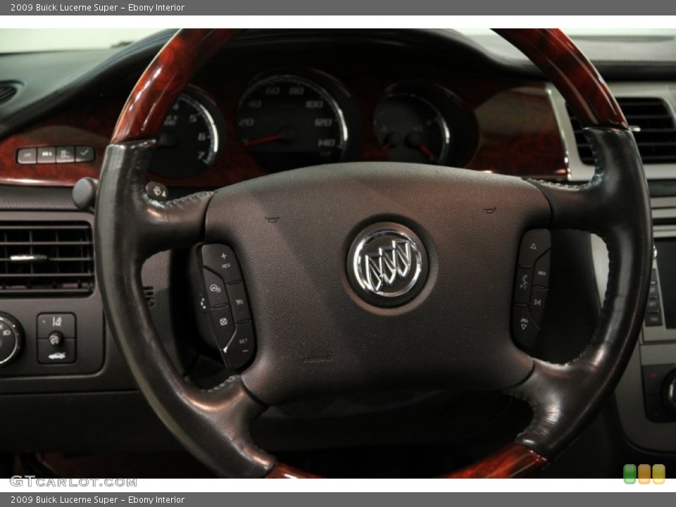 Ebony Interior Steering Wheel for the 2009 Buick Lucerne Super #86285080