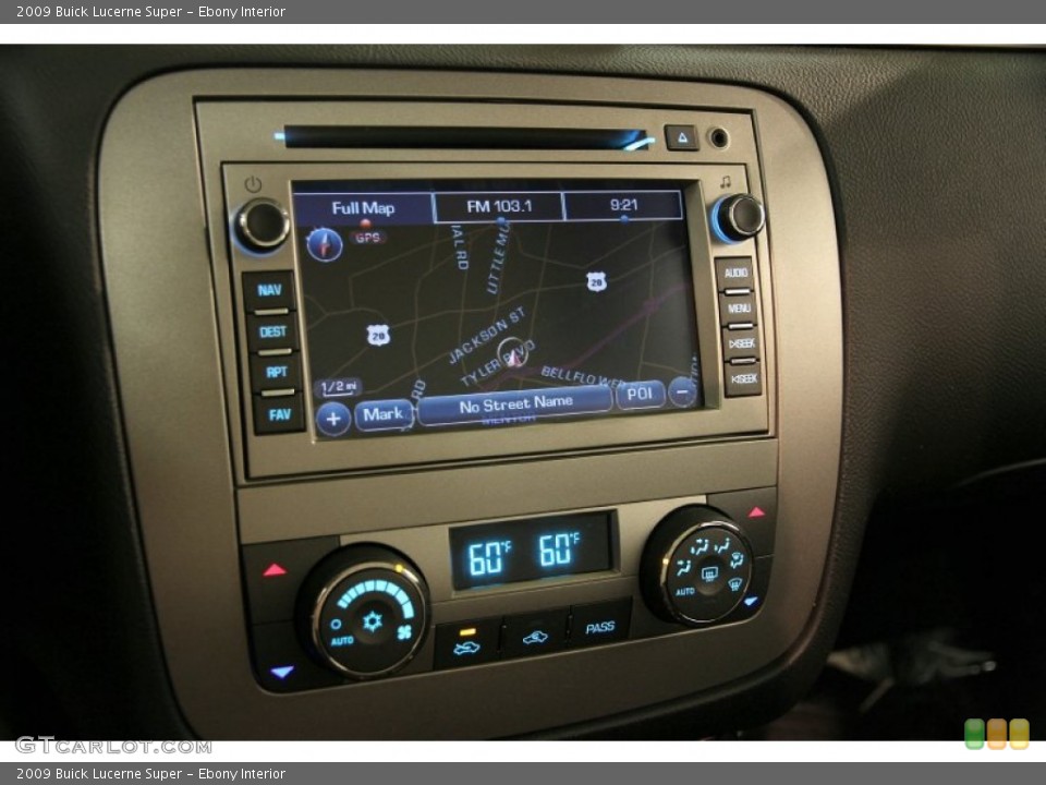 Ebony Interior Navigation for the 2009 Buick Lucerne Super #86285158