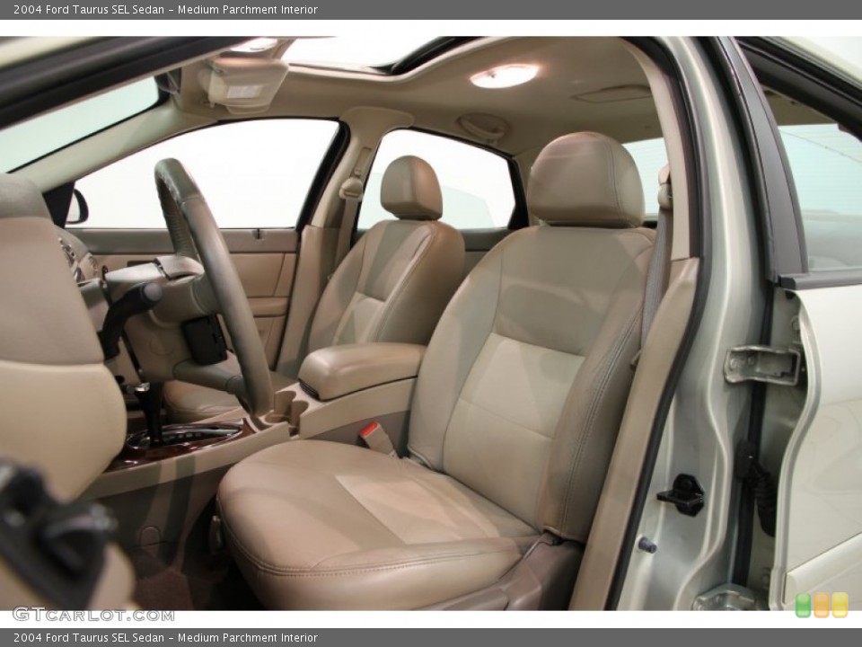 Medium Parchment Interior Front Seat for the 2004 Ford Taurus SEL Sedan #86286852