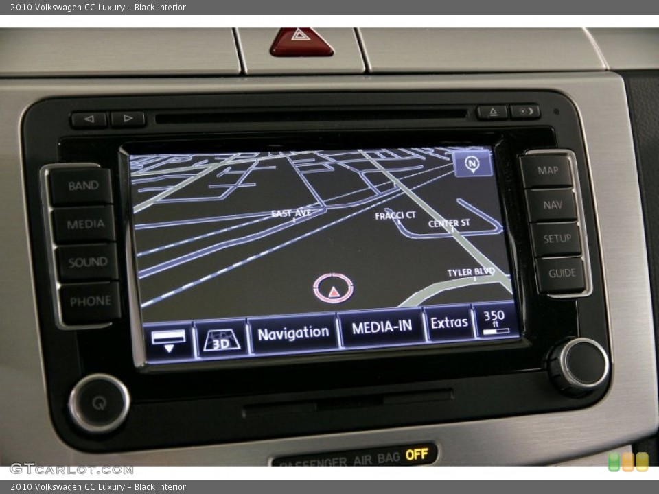 Black Interior Navigation for the 2010 Volkswagen CC Luxury #86287485