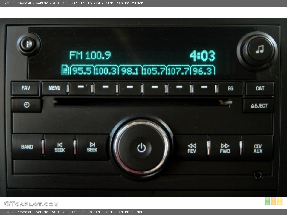 Dark Titanium Interior Audio System for the 2007 Chevrolet Silverado 2500HD LT Regular Cab 4x4 #86291154