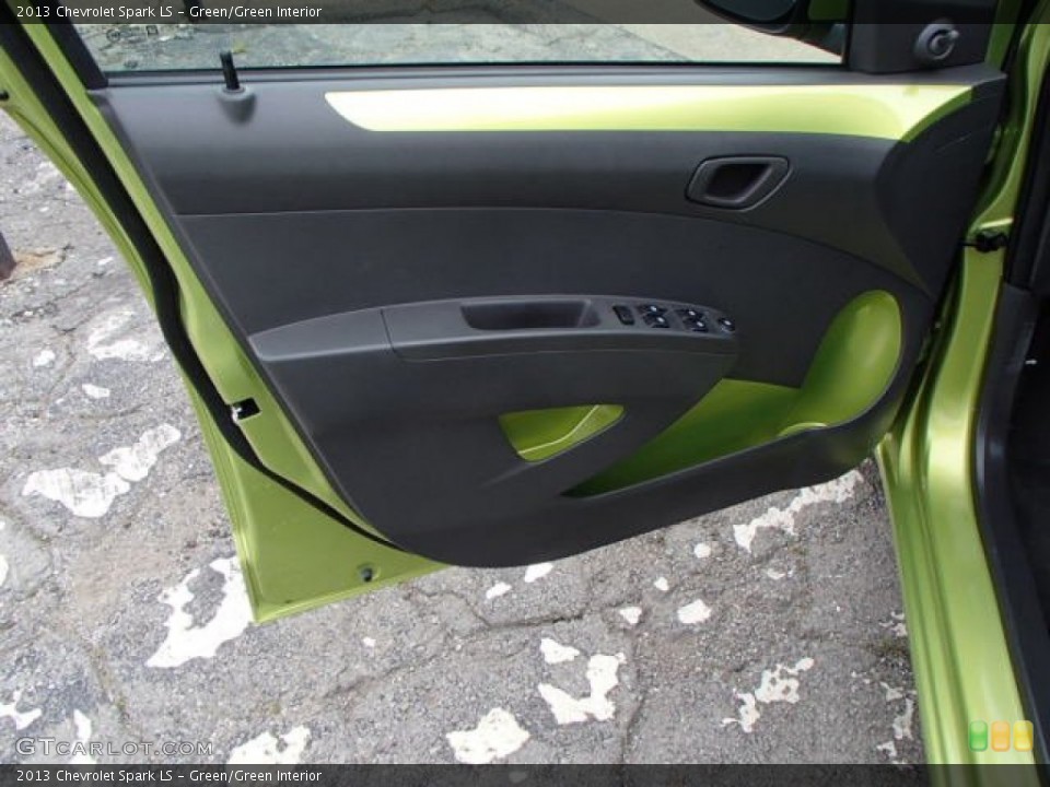 Green/Green Interior Door Panel for the 2013 Chevrolet Spark LS #86291814