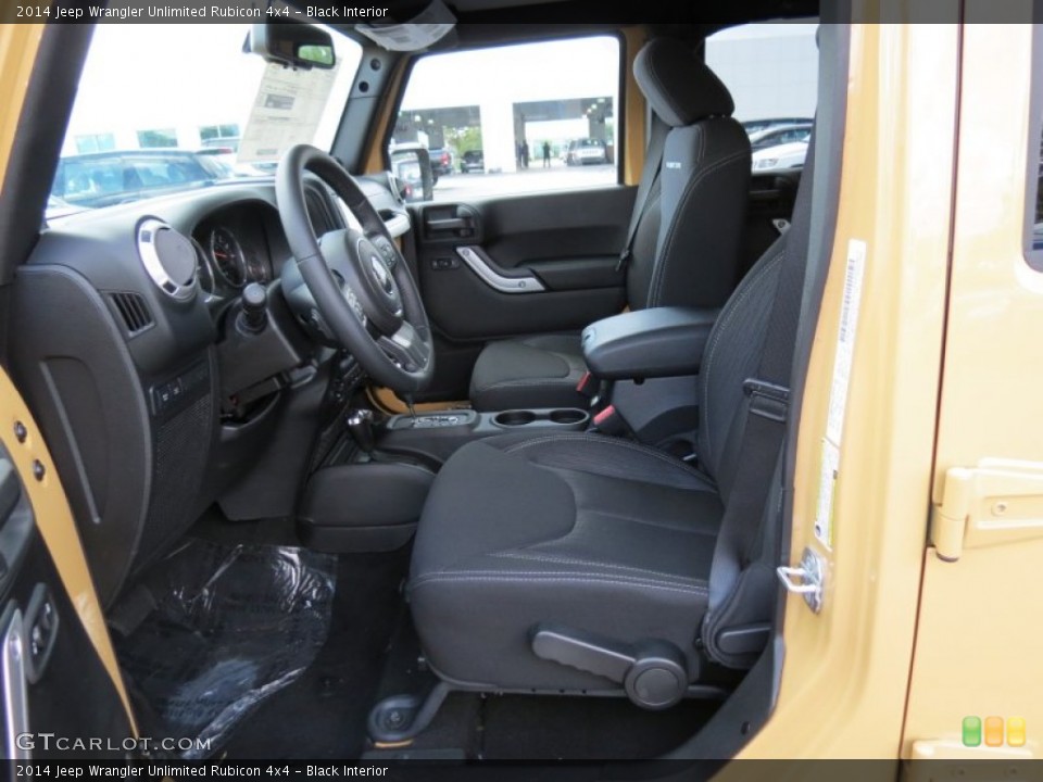 Black Interior Photo for the 2014 Jeep Wrangler Unlimited Rubicon 4x4 #86291820